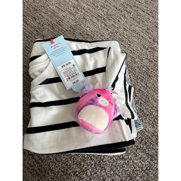Girls 4/5 Bundle.  Jeans, leggings, top and mini squishmallow - Picture 7 of 7